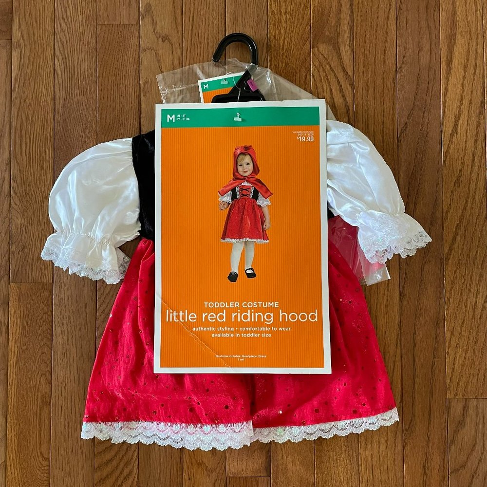 Little Red Riding Hood Costume Halloween or Role Play - Toddler 2T - 3T (NWT)